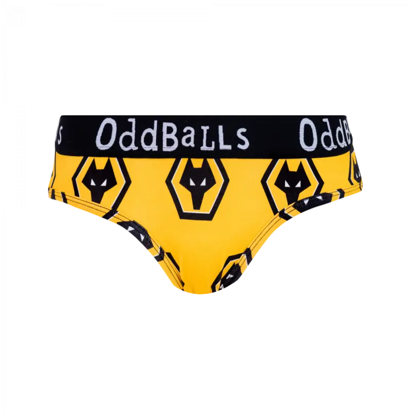 Wolverhampton Wanderers Shirt Store | OddBalls Ladies Brief Collection Wolverhampton Wanderers Official Gear